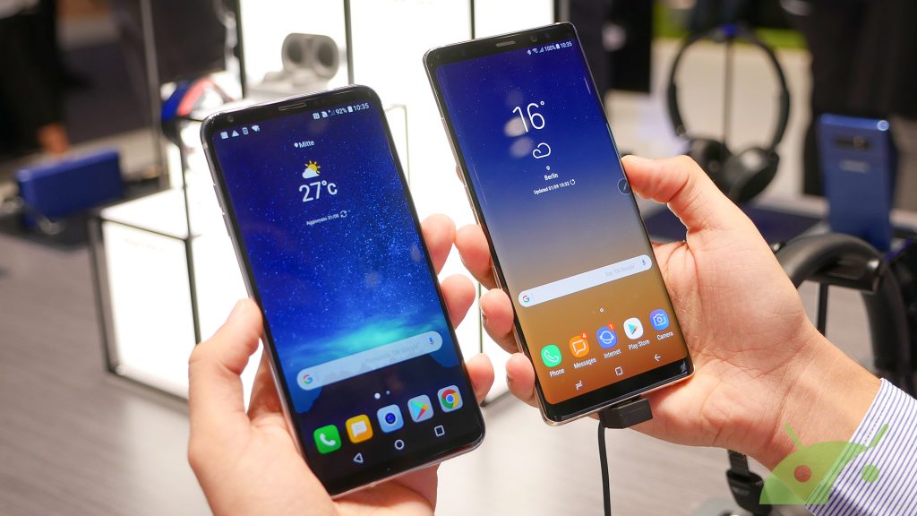 LG V30 and Samsung Galaxy Note 8 the smartphones with bezel-less display’s